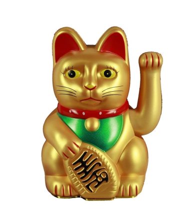 Die Winkekatze, auch bekannt als Maneki-neko, ist ein beliebtes Symbol für Glück und Wohlstand in der japanischen Kultur.